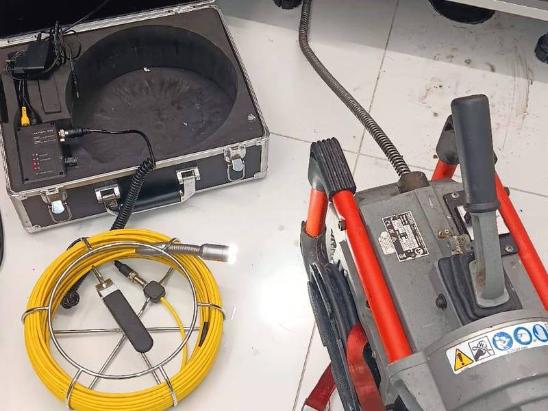 Equipamento de câmera de inspeção de tubagem